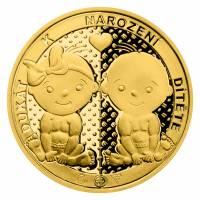 Tradiční zlatý dukát do kolébky od České mincovny. Tradiční zlatý dukát do kolébky od České mincovny.